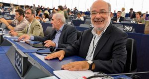Trobada de premsa amb l’eurodiputat Josep-Maria Terricabras